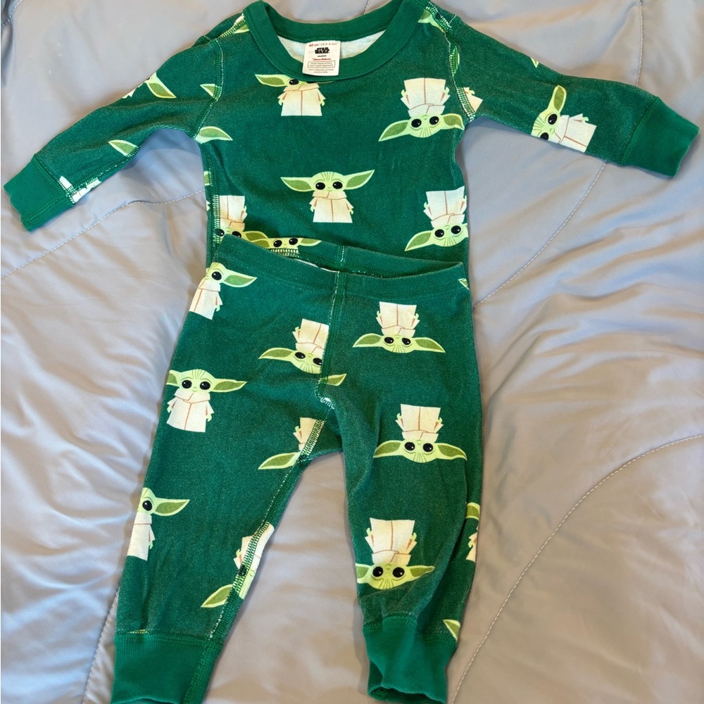 Hanna Andersson Green Kids Pajama Set